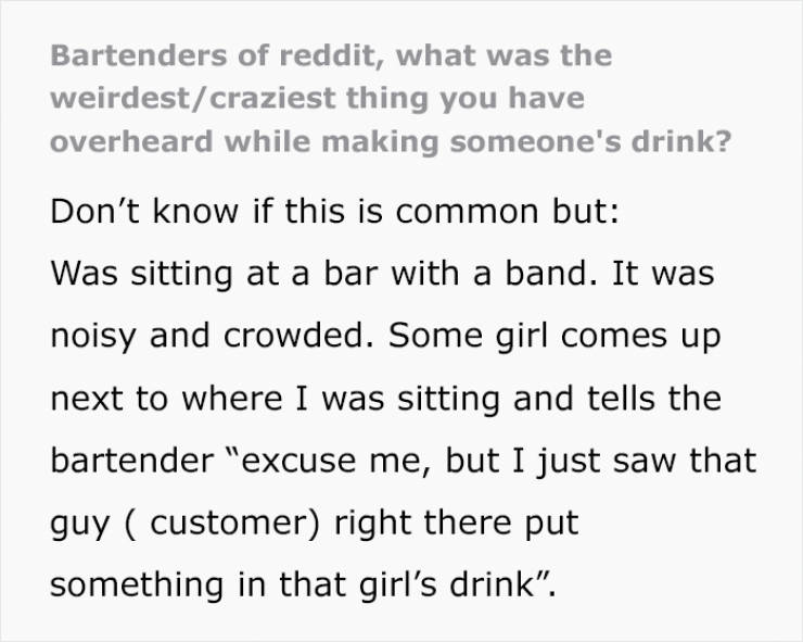 Bar Shows An Example Of How To React To Someone Spiking Someone Else’s Drink
