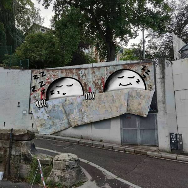 Artist Brightens Up The Streets Of Paris With His Witty Art