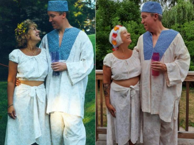 Family Photo Recreations With A Touch Of Nostalgia