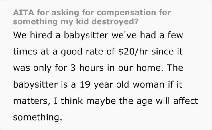 Dad Tries To Force A Babysitter To Pay For A $2,200 Guitar His Kid Broke On Babysitter’s Watch