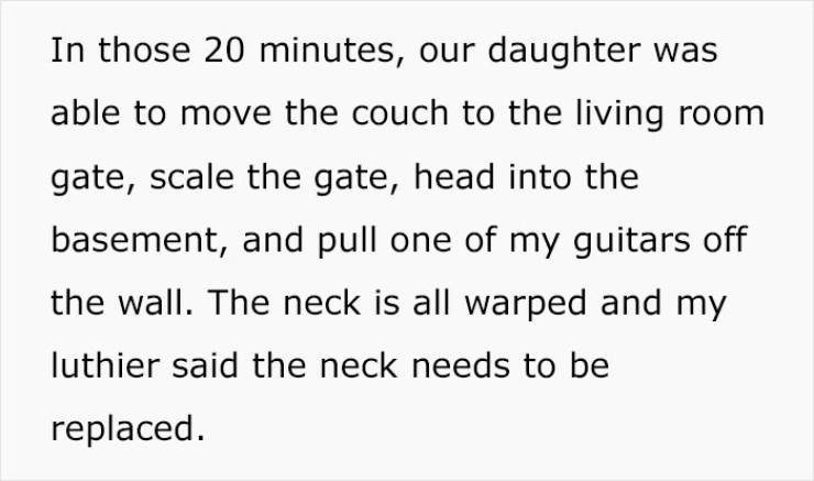 Dad Tries To Force A Babysitter To Pay For A $2,200 Guitar His Kid Broke On Babysitter’s Watch