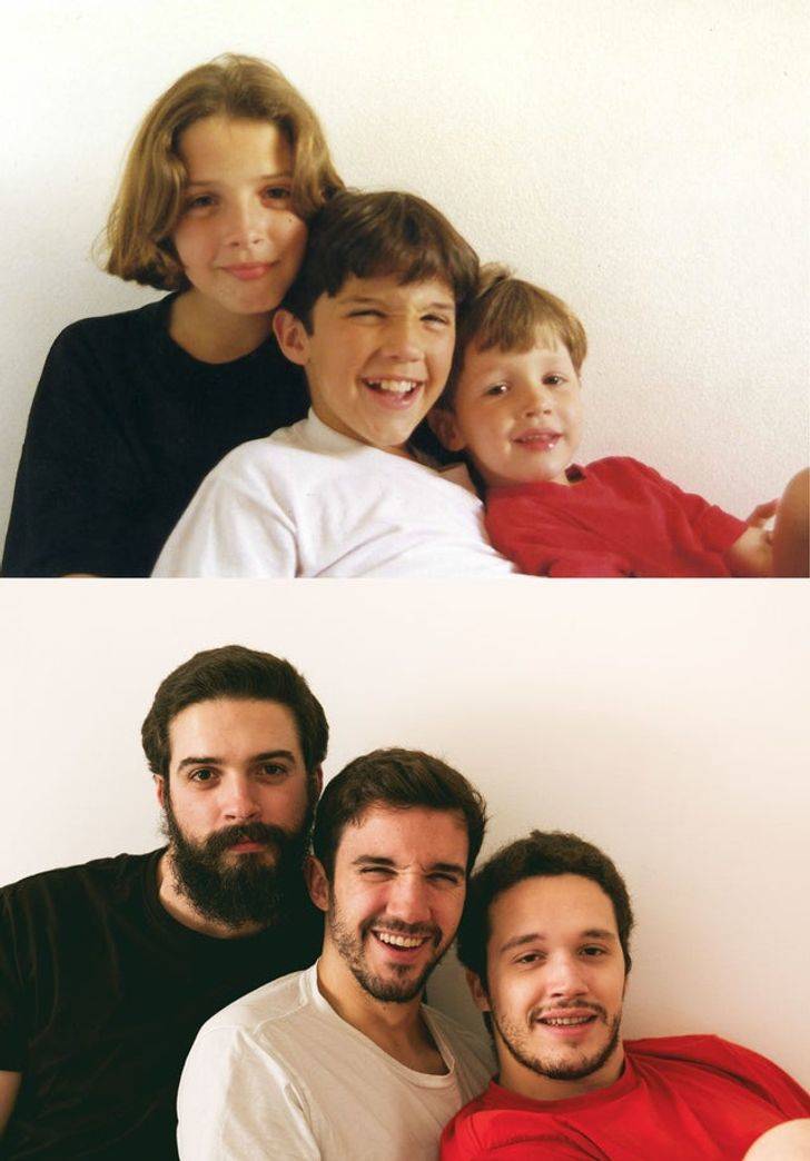 Recreating Old Family Photos