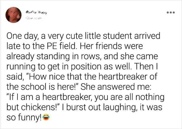 Young Students Can Be Very, VERY Sincere…