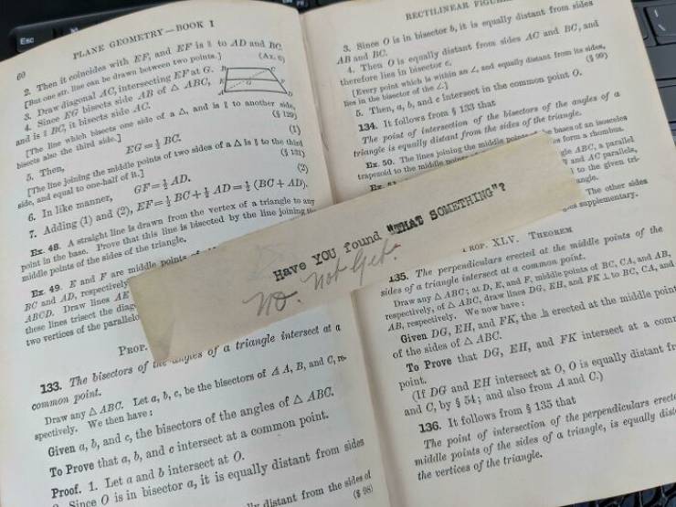 People Find All Sorts Of Curious Pieces Of Paper…