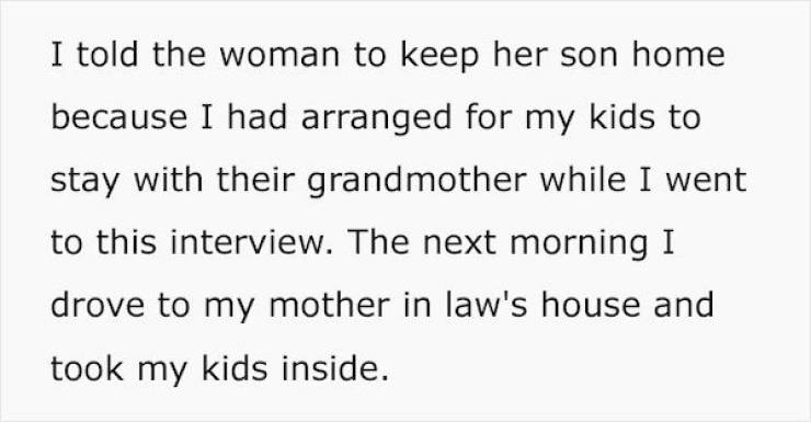 Neighbor Tries To Use This Woman As A Free Babysitter…