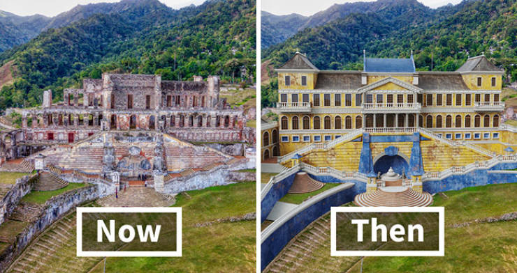 Palaces From Around The World Back In Their Prime Vs Now