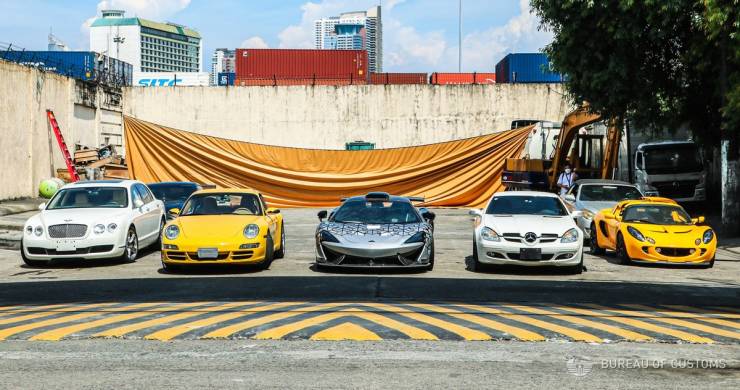 Philippines Government Publicly Destroys Smuggled Luxury Cars