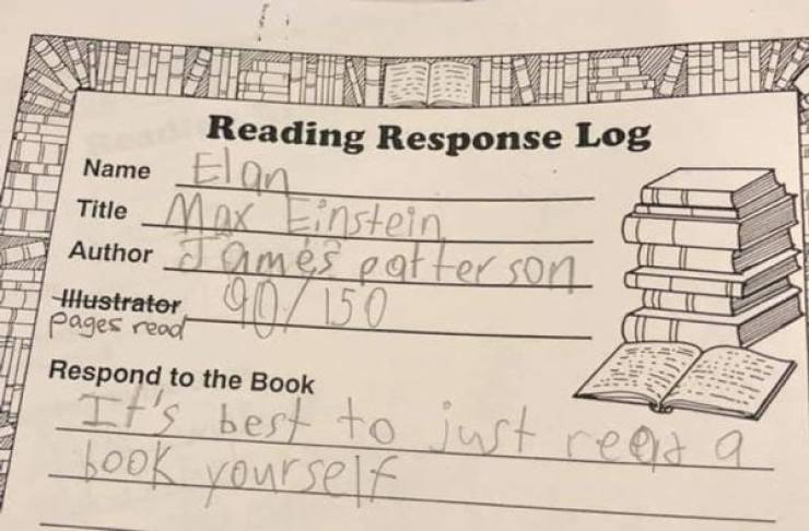 At Least These Homework Answers Are Honest…