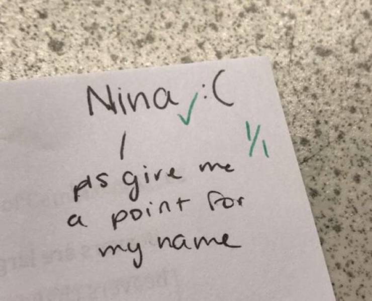 At Least These Homework Answers Are Honest…