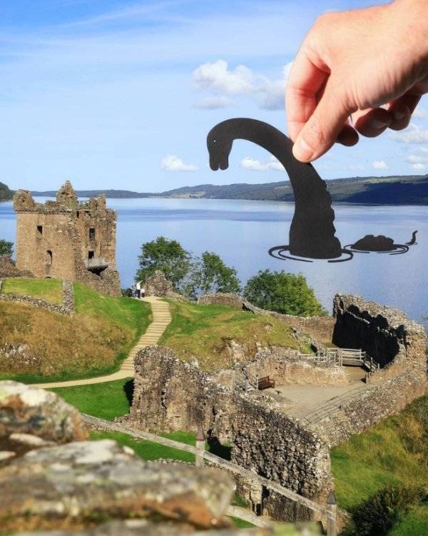 Artist Cleverly Adds Paper Cutouts To Popular Landmarks