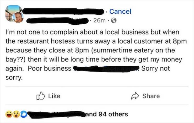 Woman Complains Restaurant Won’t Serve Her AFTER Their Closing Time…
