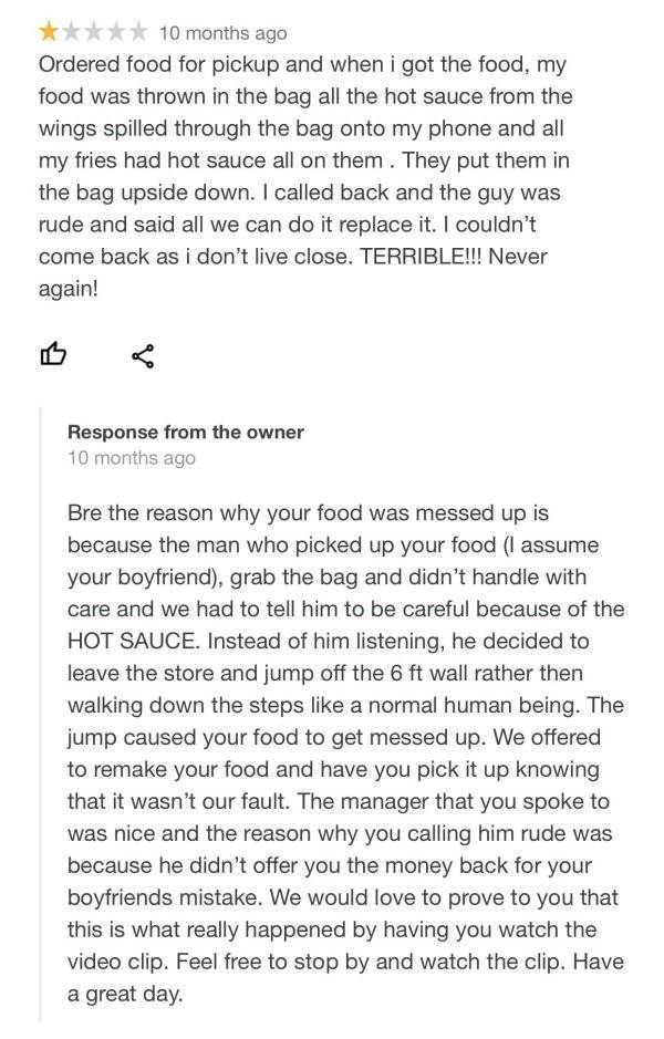 Restaurant Customers Who Just Wanted To Complain…