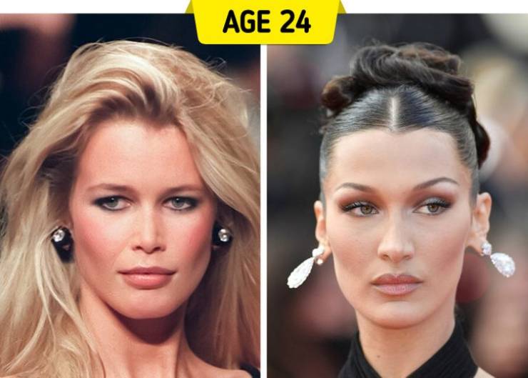 Celebrities Of The Past Vs Celebrities Of The Present, At The Same Age