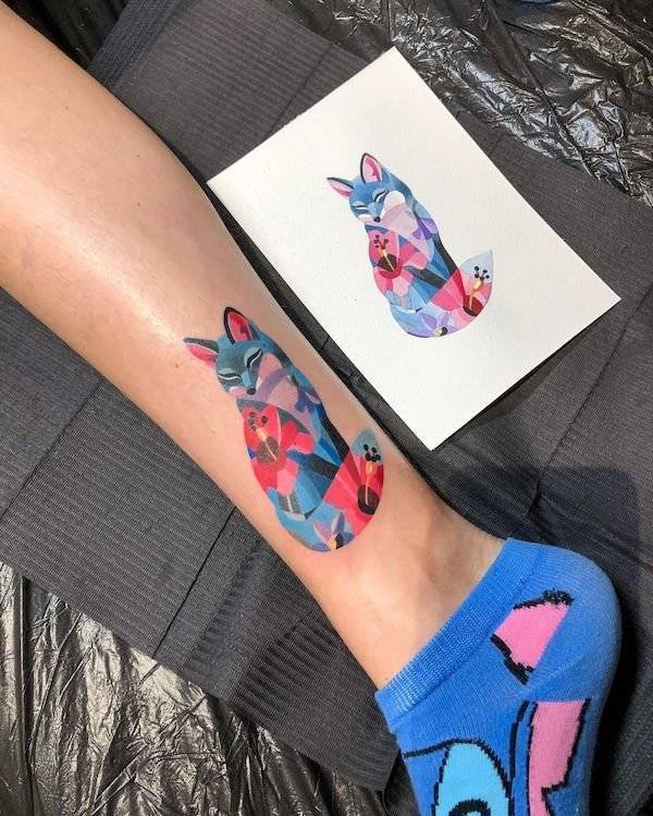 Amazingly Colorful Tattoo Works By Sasha Unisex