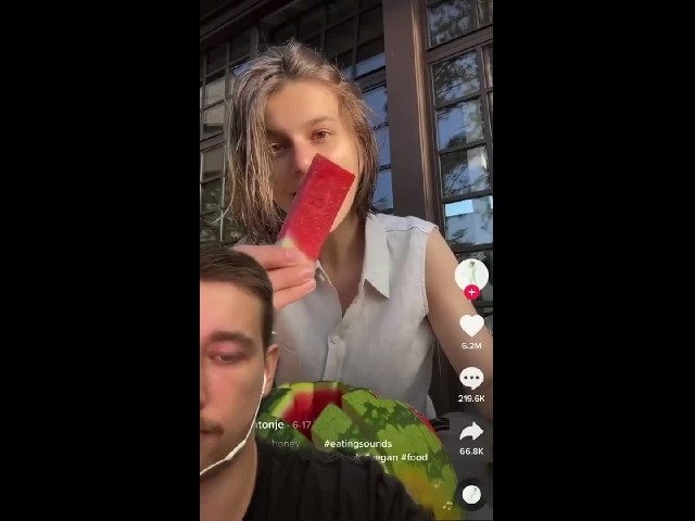 Eating A Watermelon