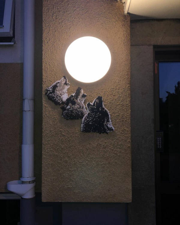 Swedish Street Artist Johan Karlgen And His Pixel Style