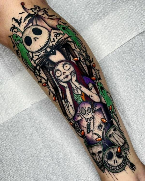 Cool Halloween And Horror Themed Tattoos!