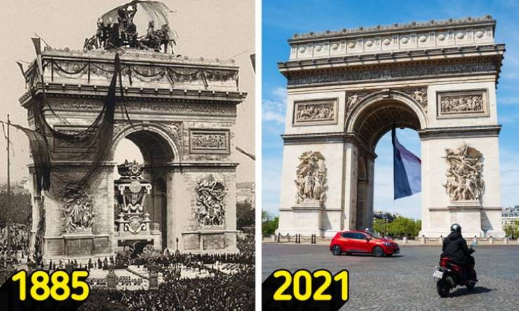 Famous Places In The Past Vs These Days