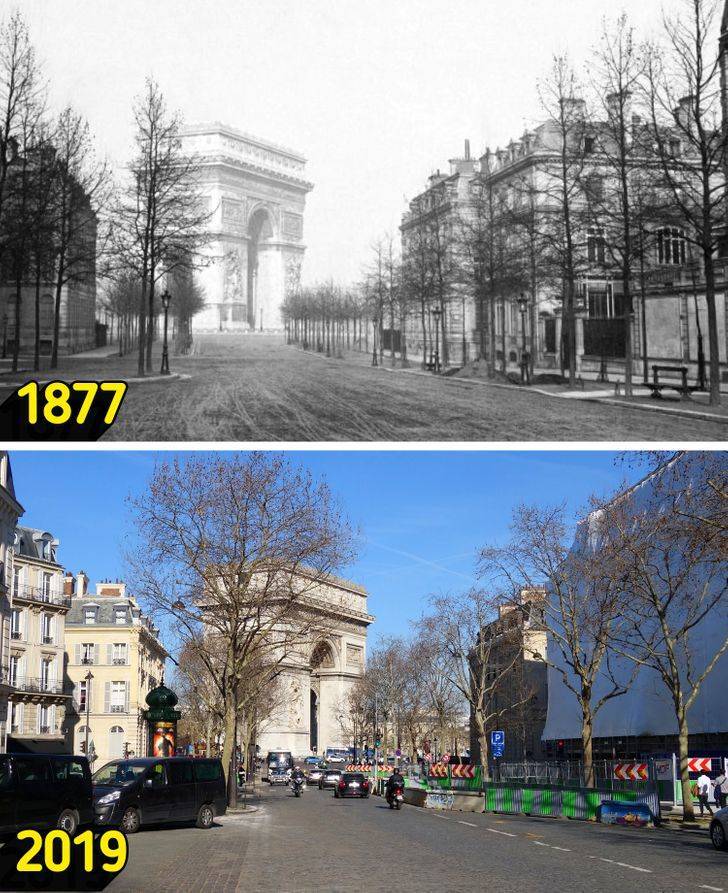 Famous Places In The Past Vs These Days