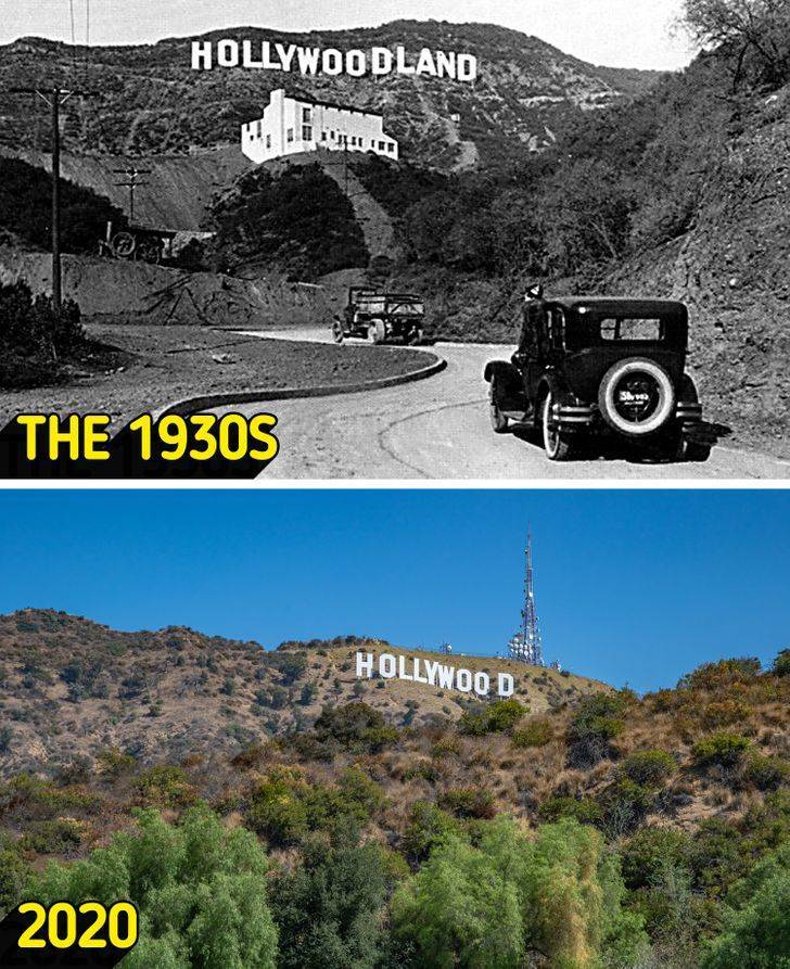 Famous Places In The Past Vs These Days