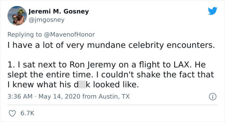 Some Of The Most Mundane Celebrity Encounters…