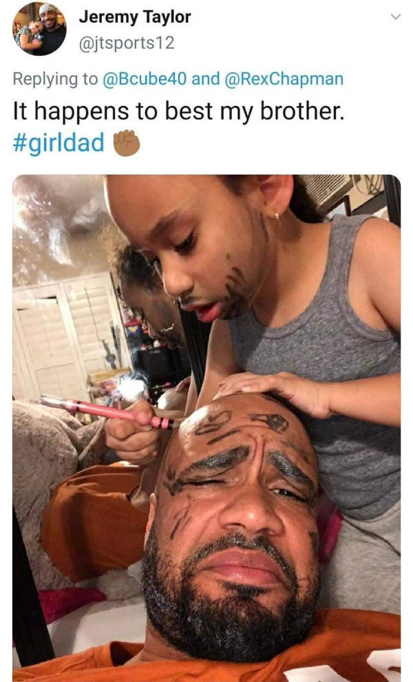 When You Let Your Daughters Do Your Makeup…