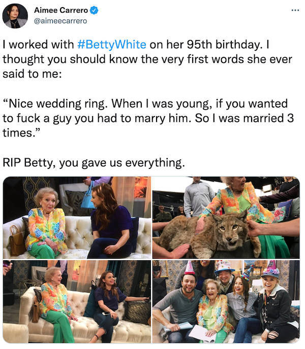 People Share Their Best Betty White Interactions