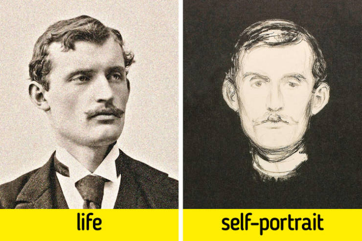 Famous Painters In Real Life Vs In Their Self-Portraits