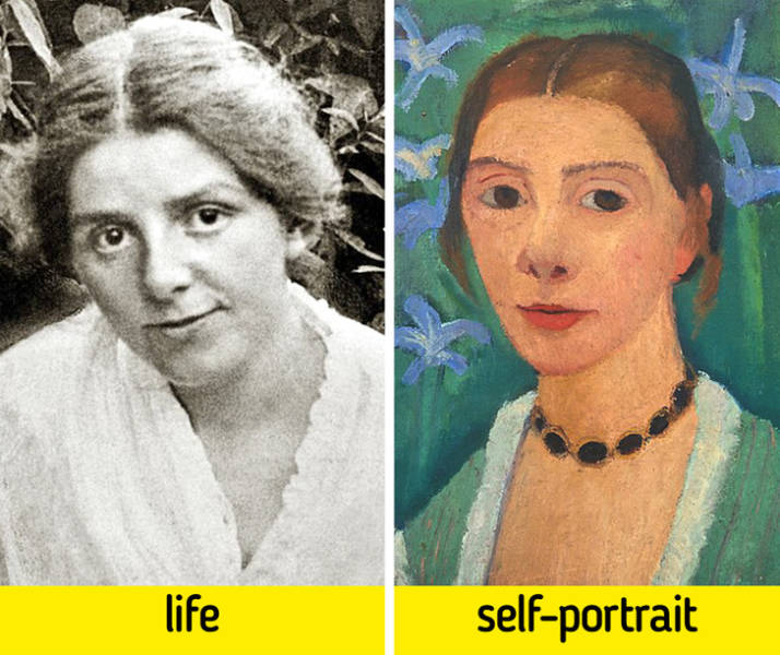 Famous Painters In Real Life Vs In Their Self-Portraits