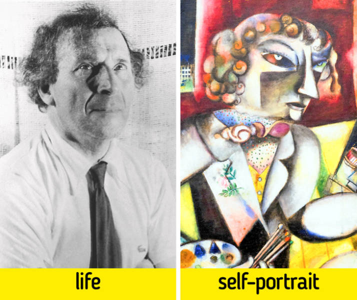 Famous Painters In Real Life Vs In Their Self-Portraits