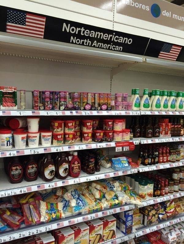 “American” Sections In Various Shops Around The World