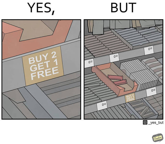 “Yes, But”: Artist Creates A Series Of Very Contradictory Comics