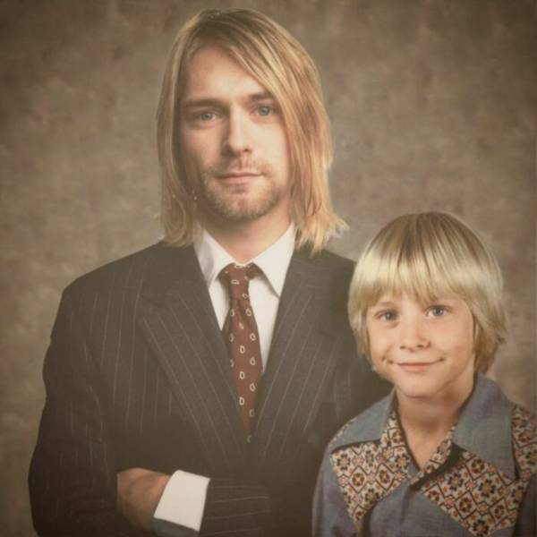 Celebrities Together With Their Younger Selves