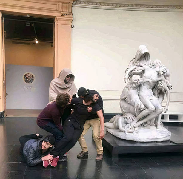 Just People Having Fun In Museums And Art Galleries
