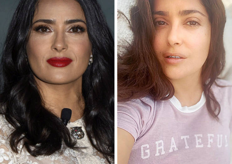 Celebrities Sharing Their Makeup-Free Selfies