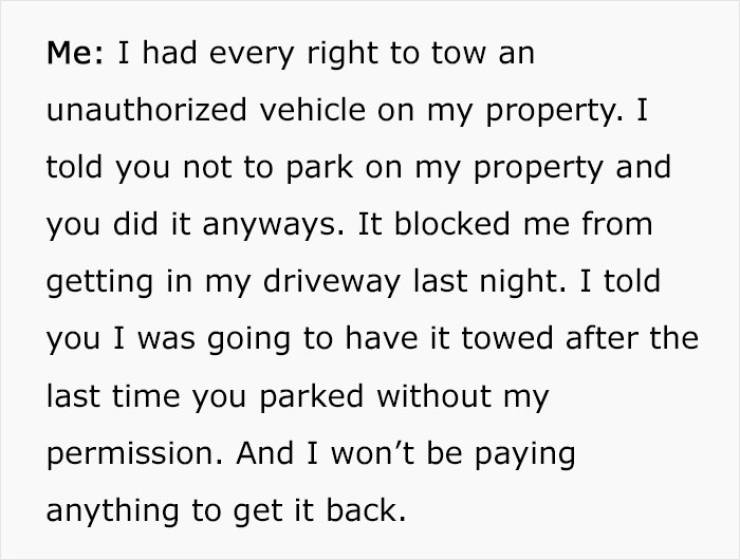 Neighbor Keeps Parking His Car In This Woman’s Driveway, Gets What He Deserves