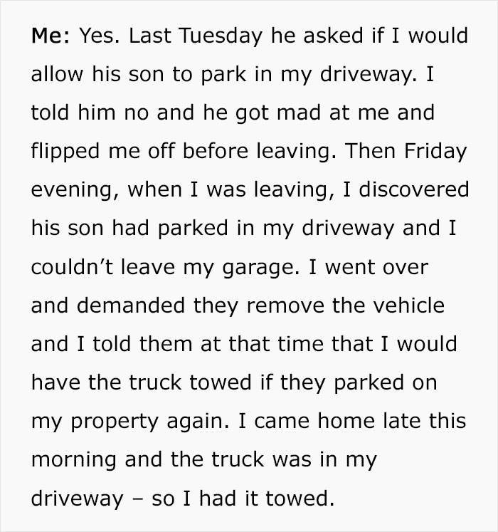 Neighbor Keeps Parking His Car In This Woman’s Driveway, Gets What He Deserves