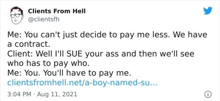 Freelancers Share Their Stories About Clients From Hell Freelancers Share Their Stories About Clients From Hell