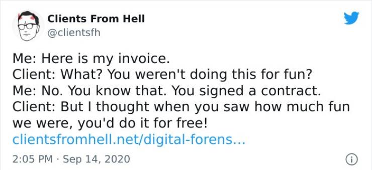 Freelancers Share Their Stories About Clients From Hell Freelancers Share Their Stories About Clients From Hell