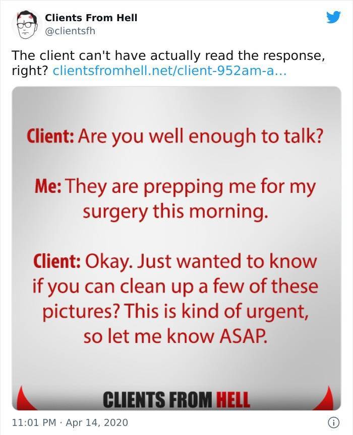 Freelancers Share Their Stories About Clients From Hell Freelancers Share Their Stories About Clients From Hell