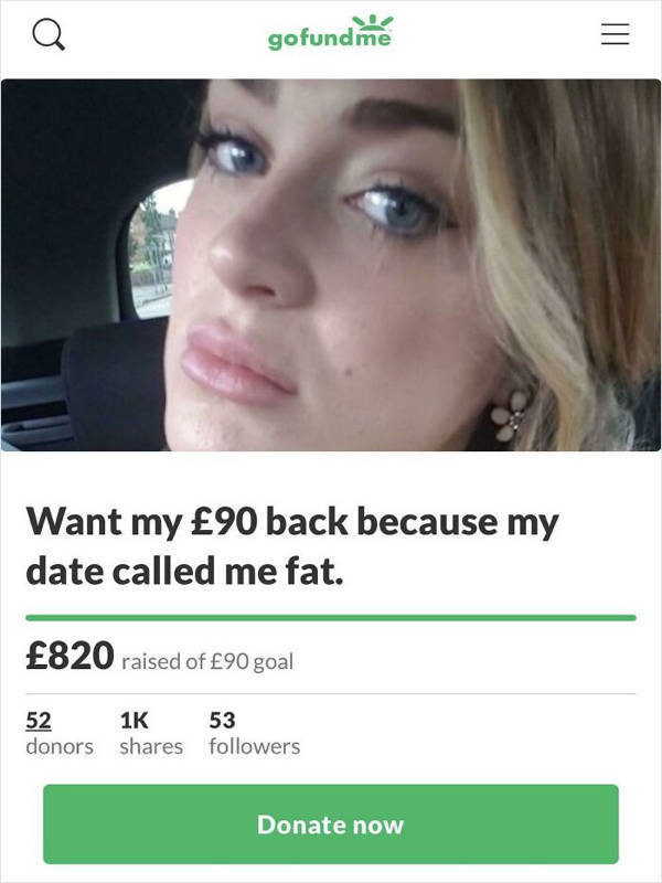 These “GoFundMe” Pages Are… Quite Bizarre…