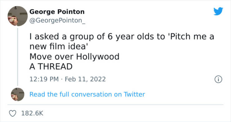 Elementary Teacher Asks 6-Year-Olds To Pitch Film Ideas, And The Results Are… Something Else…