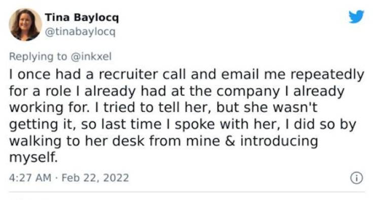 Job Recruiters Who Had One Job…