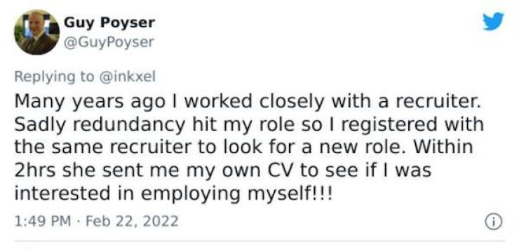 Job Recruiters Who Had One Job…