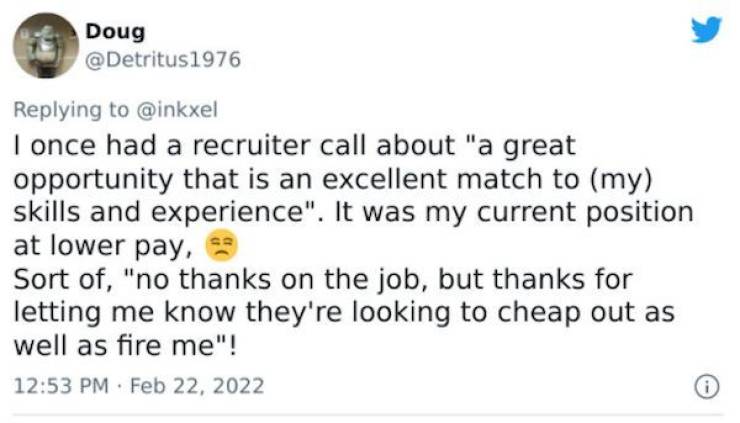 Job Recruiters Who Had One Job…