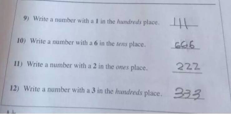 Overly Creative Test Answers