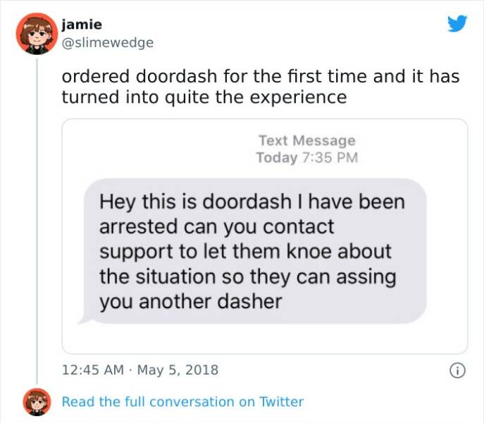 Food Delivery Workers Share Their Hilarious Texts