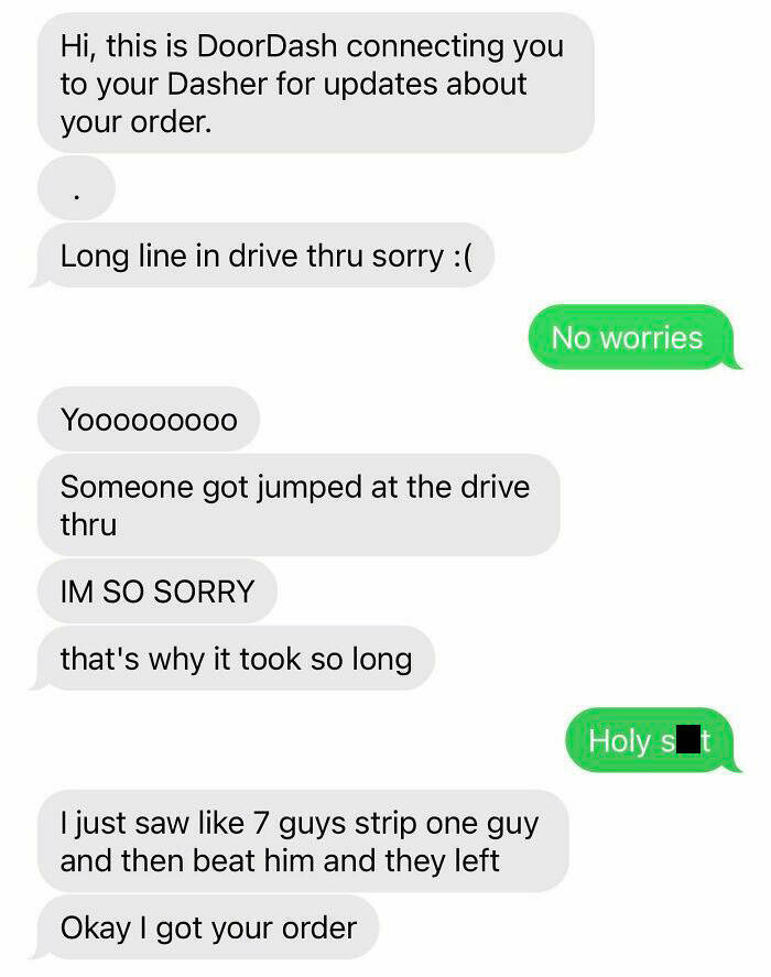 Food Delivery Workers Share Their Hilarious Texts