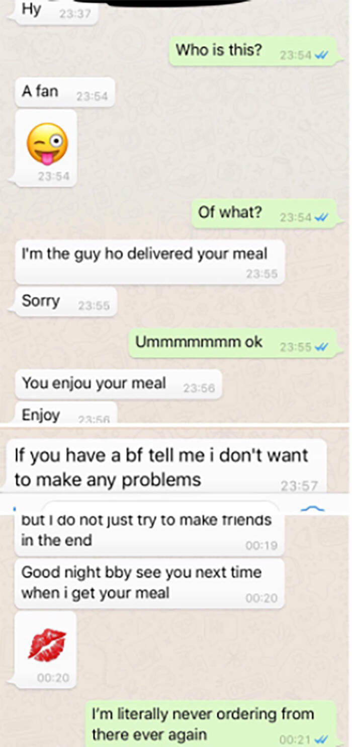 Food Delivery Workers Share Their Hilarious Texts