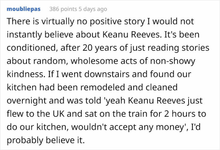 Keanu Reeves Is A Treasure!